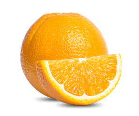 orange fruit isolated on white background