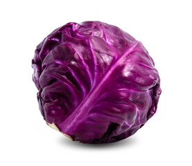 red cabbage vegetable  isolated on white background