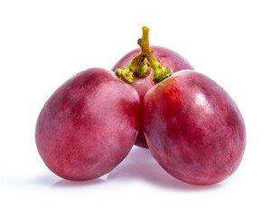 red grape fruit isolated on white background