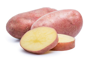 rocco potato red isolated on white background