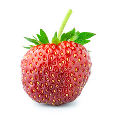 fresh strawberry isolated on white background