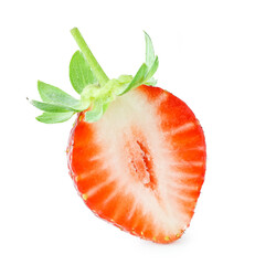 fresh strawberry isolated on white background