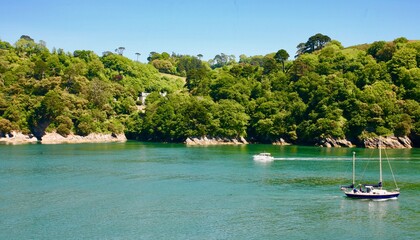 Views from the Dart Estuary of Dartmouth Devon