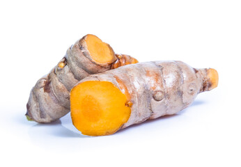 turmeric isolated on white background