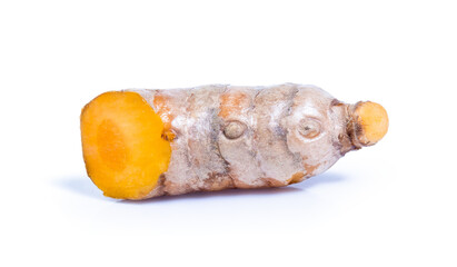 turmeric isolated on white background
