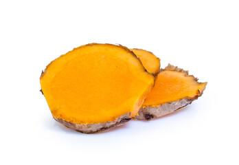 turmeric isolated on white background