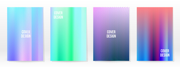 Holographic Poster Set Iridescent Technology Cover
