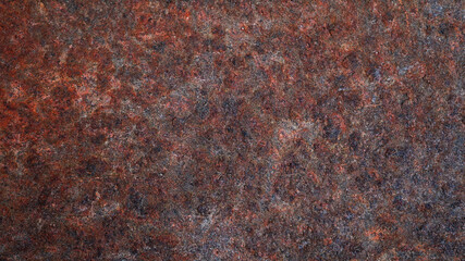 Rusted on surface of the old iron, Deterioration of the steel, Decay and grunge rough, Texture background