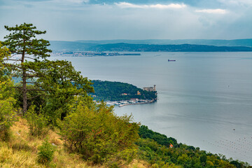 Fototapeta premium Famous Miramare castle near Trieste, Italy