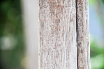 close up of a wooden fence