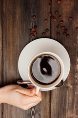 sweet biscuits coffee cup rose flower romance