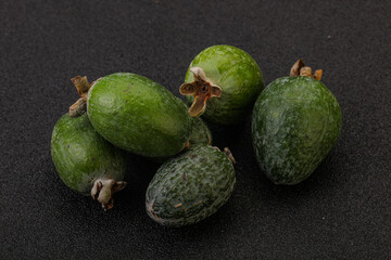 Tropical green sweet fruit Feijoa