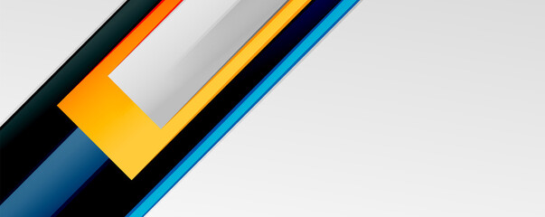 Multicolored lines background. Design template for business or technology presentations, internet posters or web brochure covers