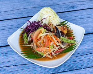 Thai Spicy Mixed Salads and Northeastern Thai Food