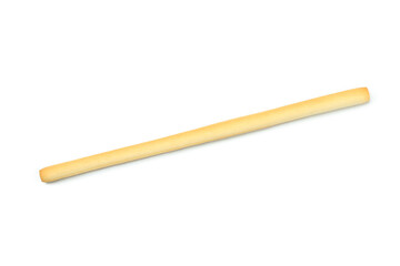 Tasty grissini breadstick isolated on white background