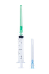 syringe isolated on white