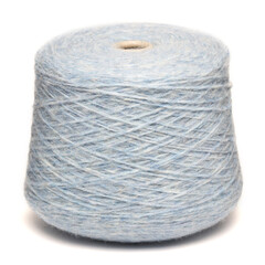 Colored yarn threads gray isolated