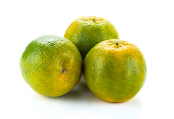 The oranges isolated on white background