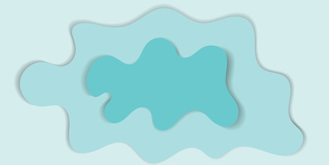 Fototapeta premium 3d background with waves of the sea, template for splash. Blue, brown and yellow are trendy pastel shades for summer designs.