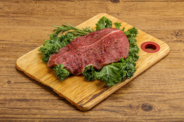 Raw beef steak for grill
