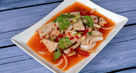 Thai Spicy Mixed Salads and Northeastern Thai Food
