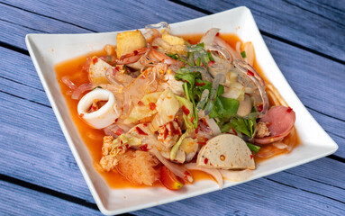 Thai Spicy Mixed Salads and Northeastern Thai Food