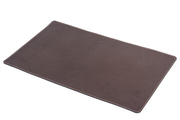 Leather rug table brown insulated