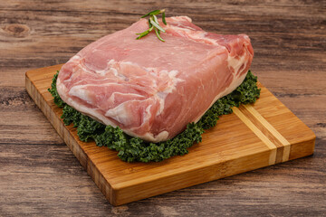 Pork meat piece for cooking