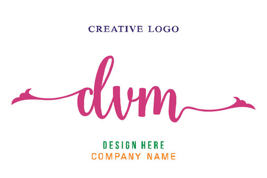 DVM lettering logo is simple, easy to understand and authoritative