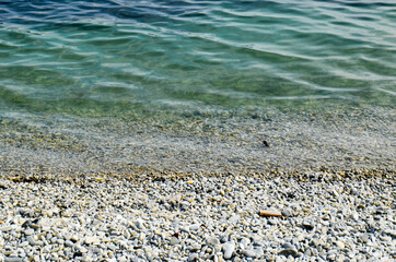 spring coast of the black sea. Novorossiysk bay