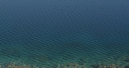 Water wave pattern in the pond