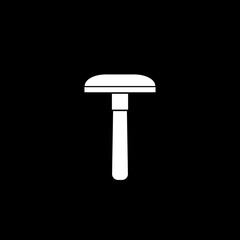 Shaving razor icon isolated on dark background