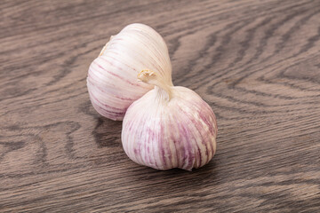 Fresh ripe and tasty garlic