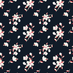 Abstract floral seamless pattern.