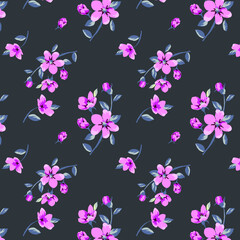 Abstract floral seamless pattern. - 422493518