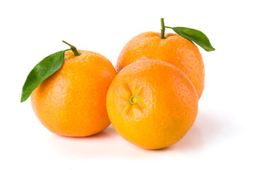 The oranges isolated on white background