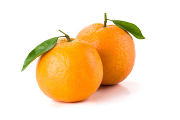 The oranges isolated on white background