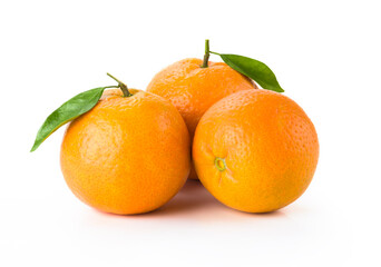 Fototapeta na wymiar The oranges isolated on white background