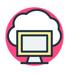 Cloud Connection Vector Icon