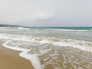 waves on the beach