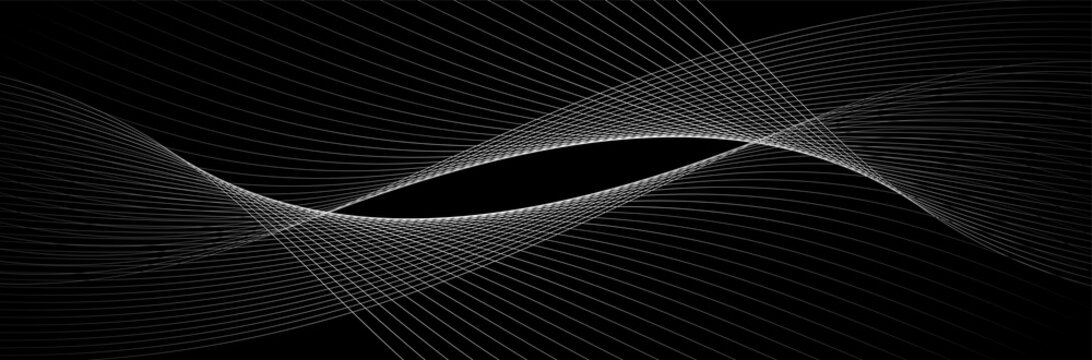 Modern black background with lines