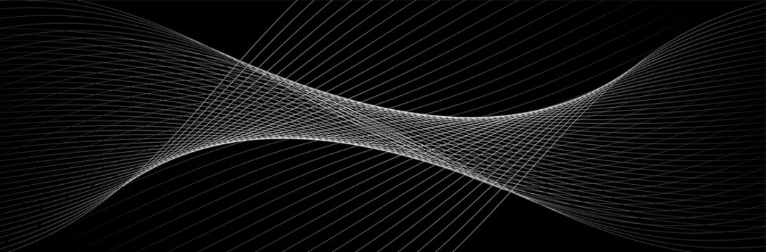 Modern black background with lines