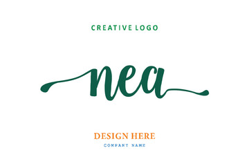 NEA lettering logo is simple, easy to understand and authoritative