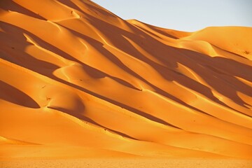 Fototapeta na wymiar Sanddüne im Oman im Abendlicht