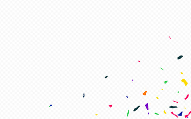 Color Smear Vector Transparent Background. Carnival Colored Paper Card. Independence Elements Design. Green Confetti Decoration Postcard.