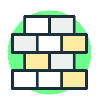 Bricks Cool Vector Icon
