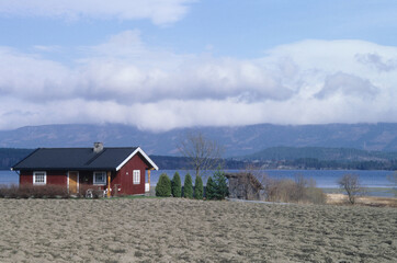 Halbinsel am Tyrifjord nahe B&oslash;nsnes - Norwegen ***Aufnahmedatum gesch&auml;tzt***