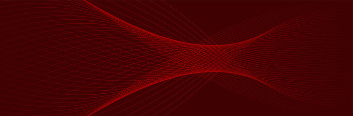 Abstract red wave background