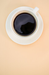 cup of coffee on a table