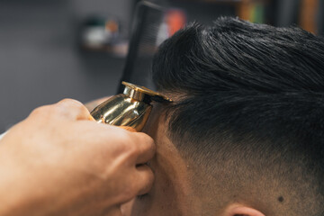 Hairdressing and barbershop, artistic and youthful cutting styles.